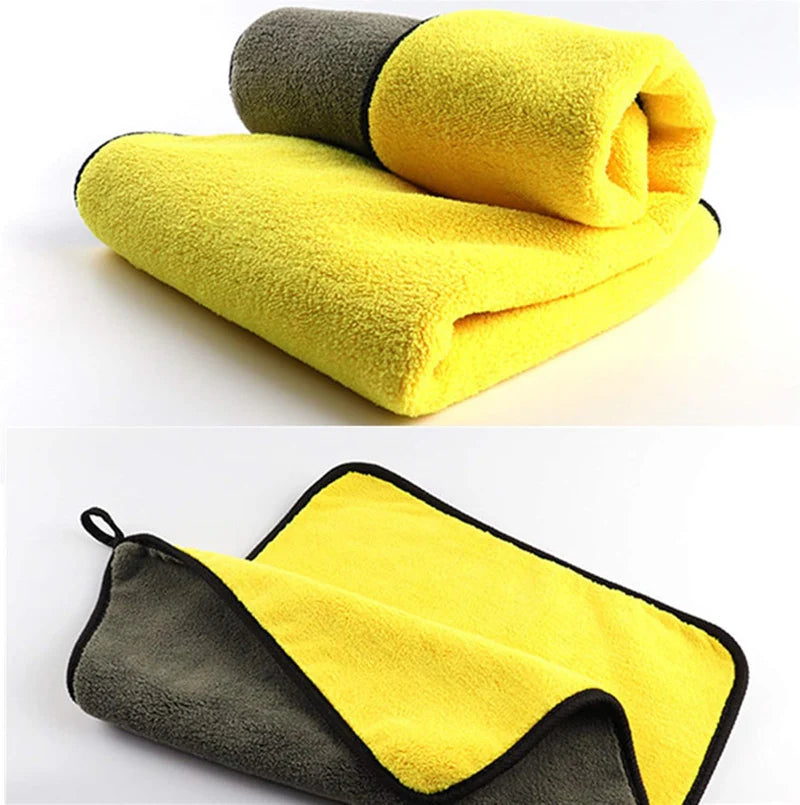 Double Side Microfiber Car Cleaning Towels (2-Pack, 60 x 60 cm)
