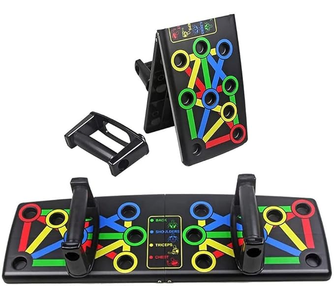 Multifunctional Collapsible Push-Up Board System (120KG Capacity)